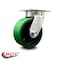Service Caster 5 Inch Kingpinless Green Poly on Steel Wheel Swivel Top Plate Caster SCC SCC-KP30S520-PUR-GB - alternate 2